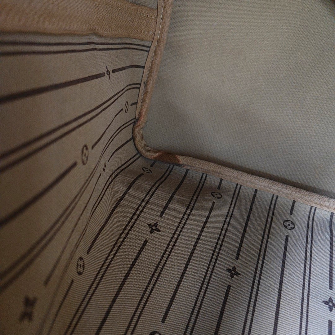 NEVERFULL GM Monogram Coated Canvas Brown