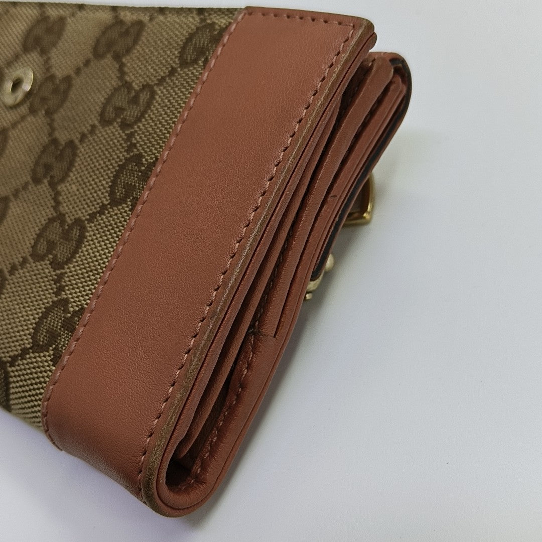 Monogram Canvas Wallet Brown