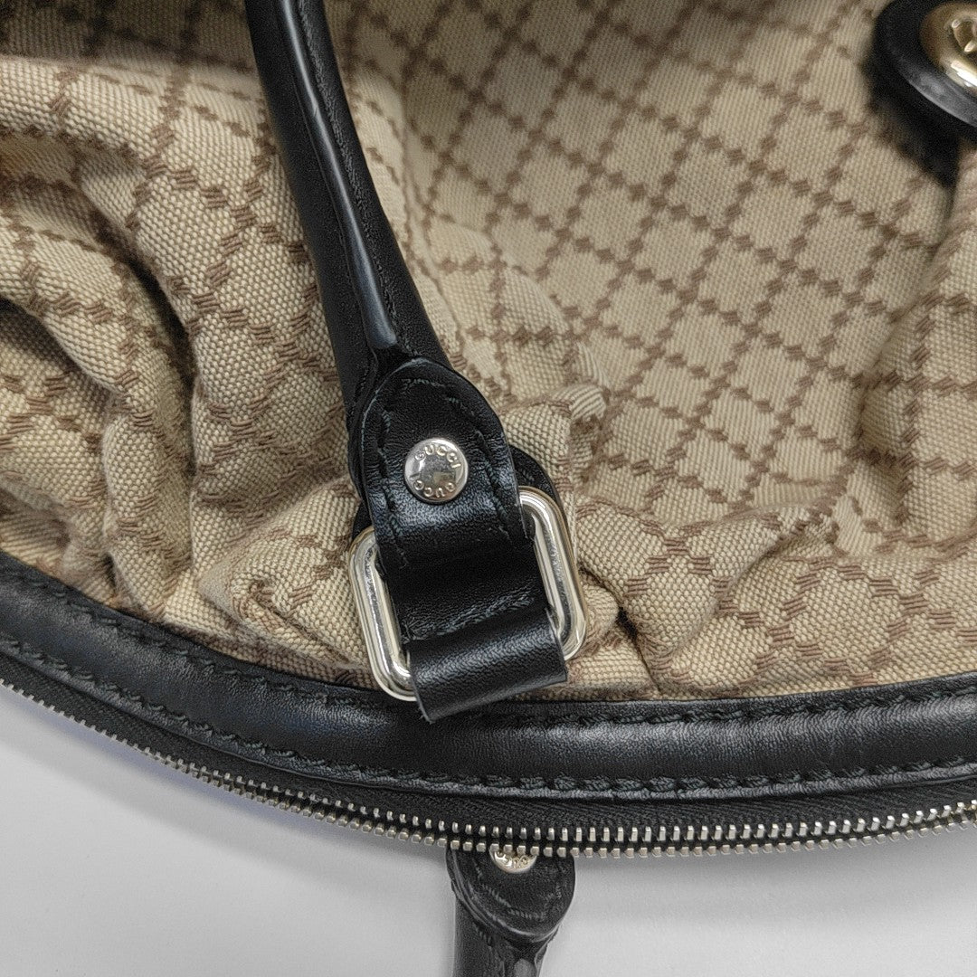 Sukey Monogram Canvas Black