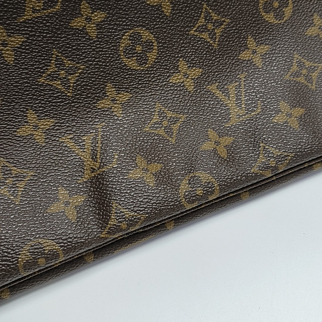 NEVERFULL GM Monogram Coated Canvas Brown
