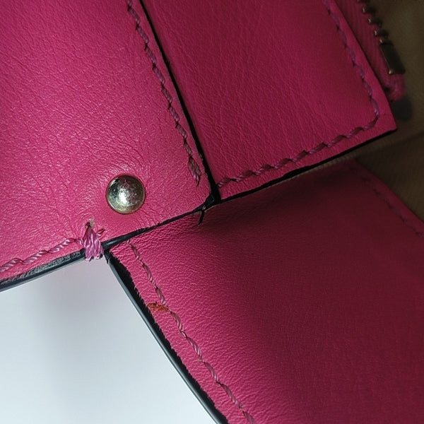Rockstud Calfskin Red