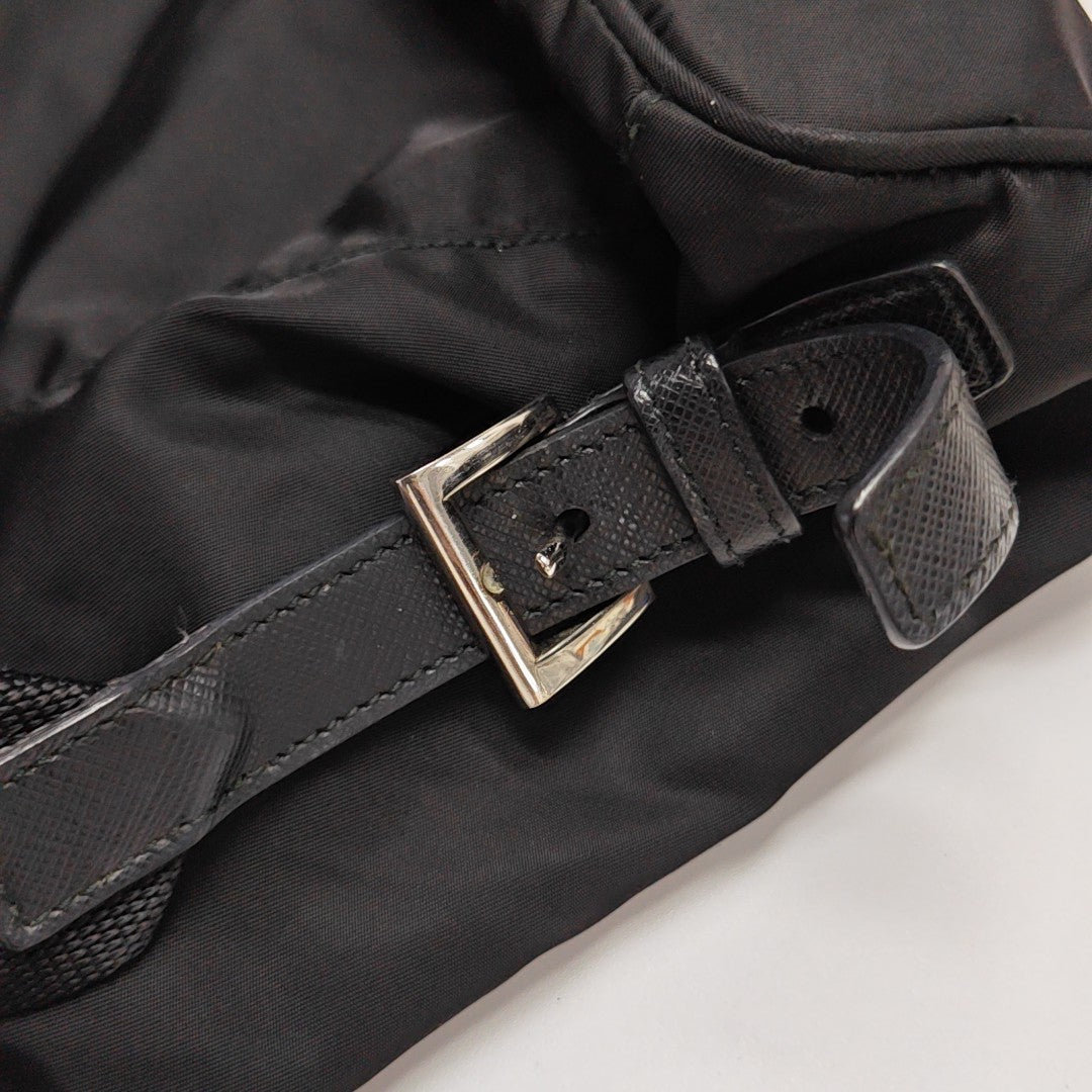 Nylon Backpack Black