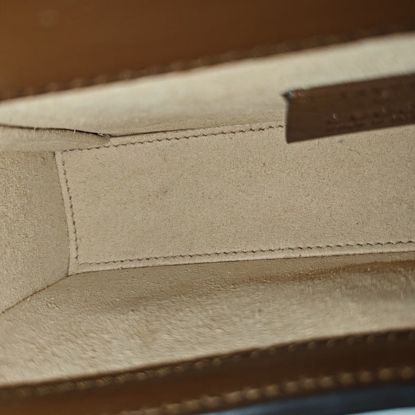 Horsebit 1955 Mini Monogram Coated Canvas Beige