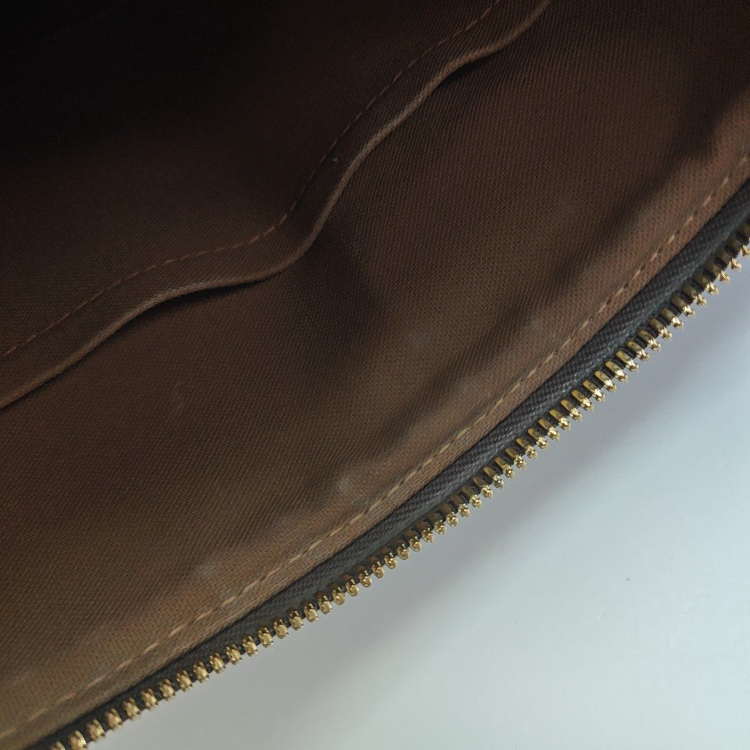 PALERMO PM Monogram Coated Canvas Brown