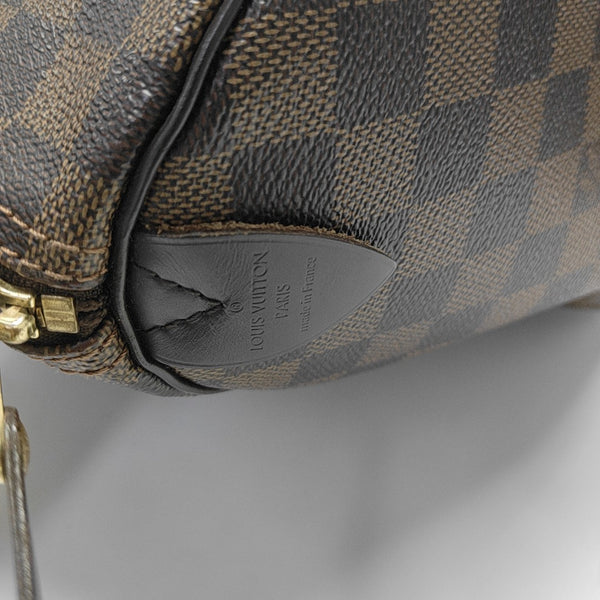 SPEEDY 30 Damier Ebene Coated Canvas Brown