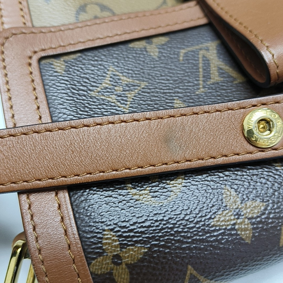DAUPHINE MM Monogram Coated Canvas Brown