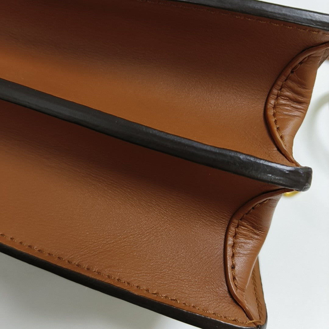DAUPHINE MM Monogram Coated Canvas Brown