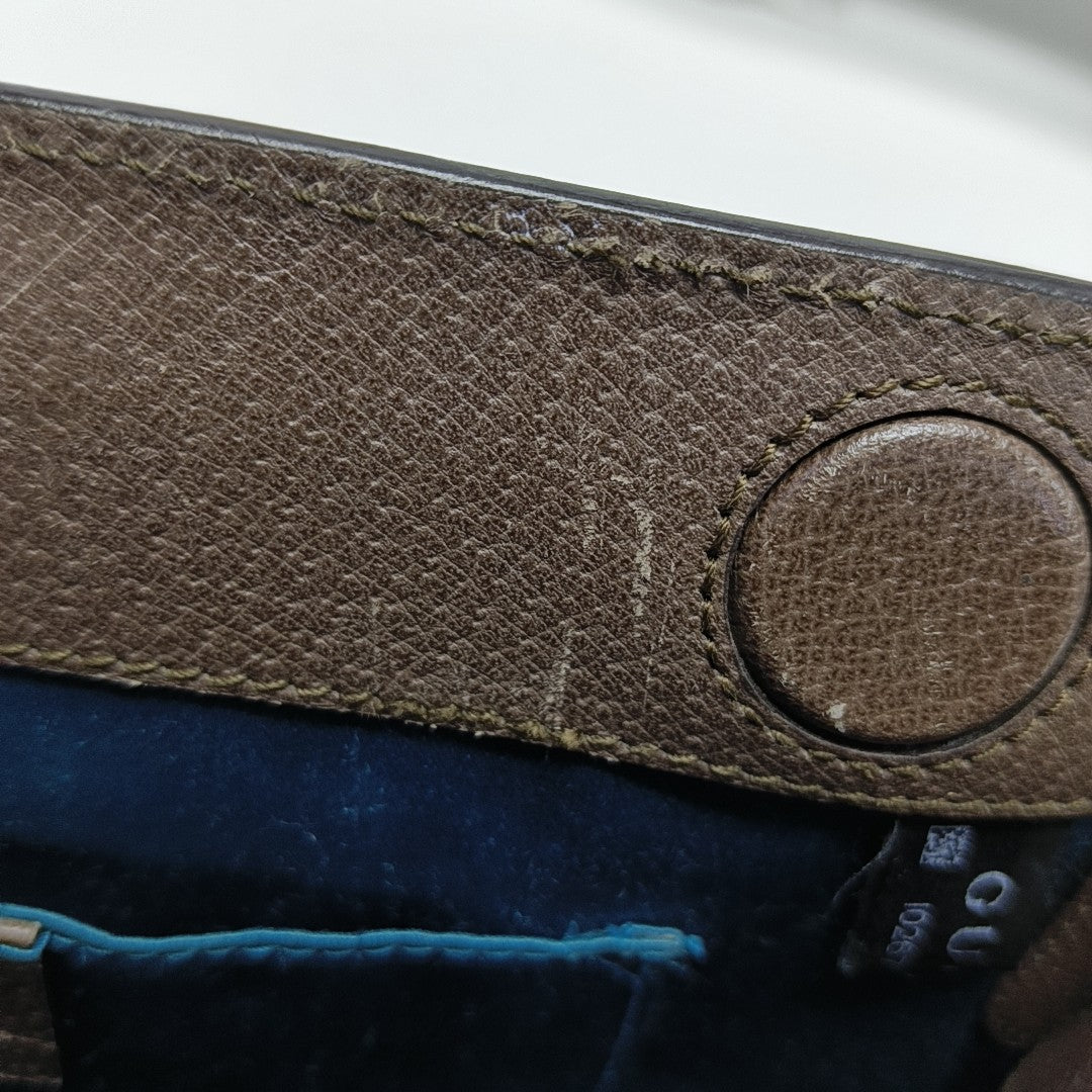 Ophidia Small Monogram Coated Canvas Beige