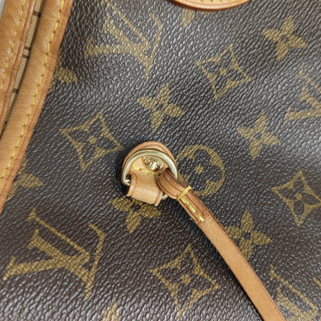 NEVERFULL MM Monogram Coated Canvas Brown