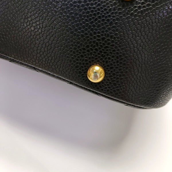 Quilted Grained Calfskin Black