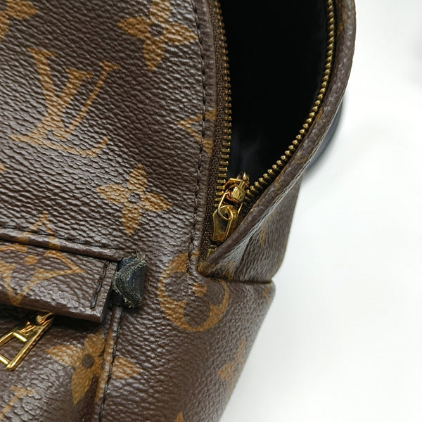 PALM SPRINGS Mini Monogram Coated Canvas Brown