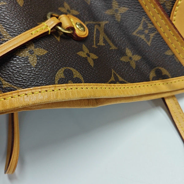 NEVERFULL GM Monogram Coated Canvas Brown