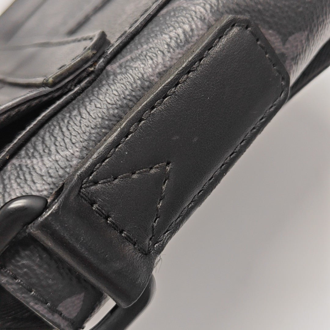 TRUNK PM Monogram Coated Canvas Black