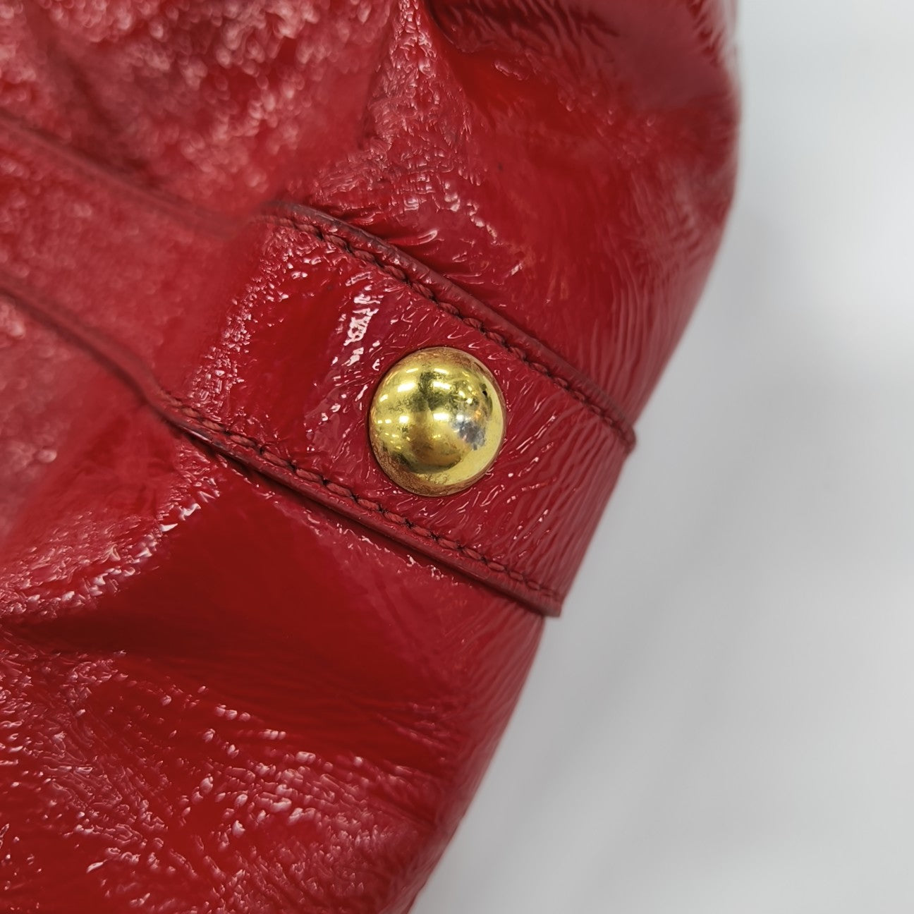 Calfskin Top Handle Bag Red