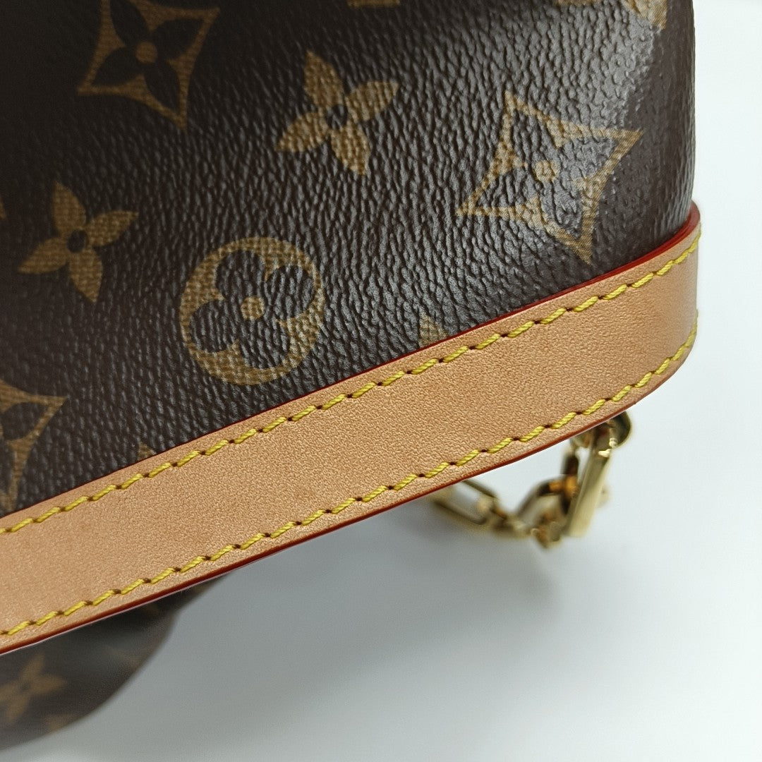 DAUPHINE GM Monogram Coated Canvas Brown