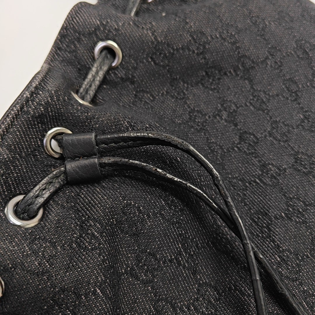 Monogram Canvas Tote Bag Black