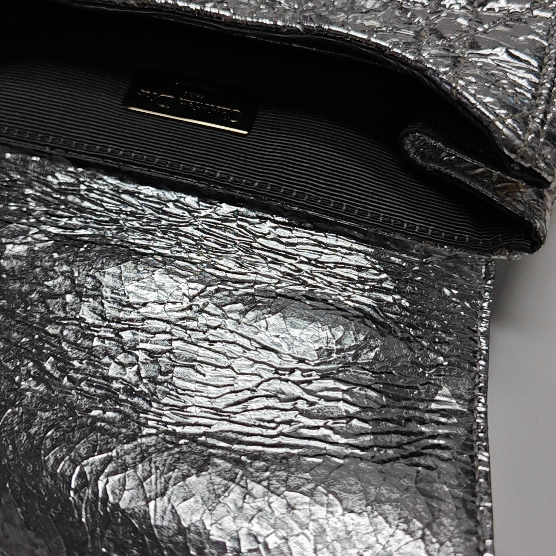 Stardust Small Cannage Calfskin Silver