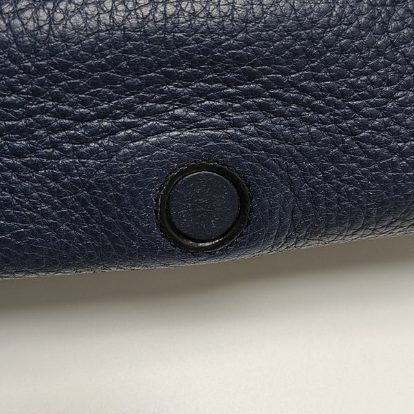Calfskin Shoulder Bag Blue