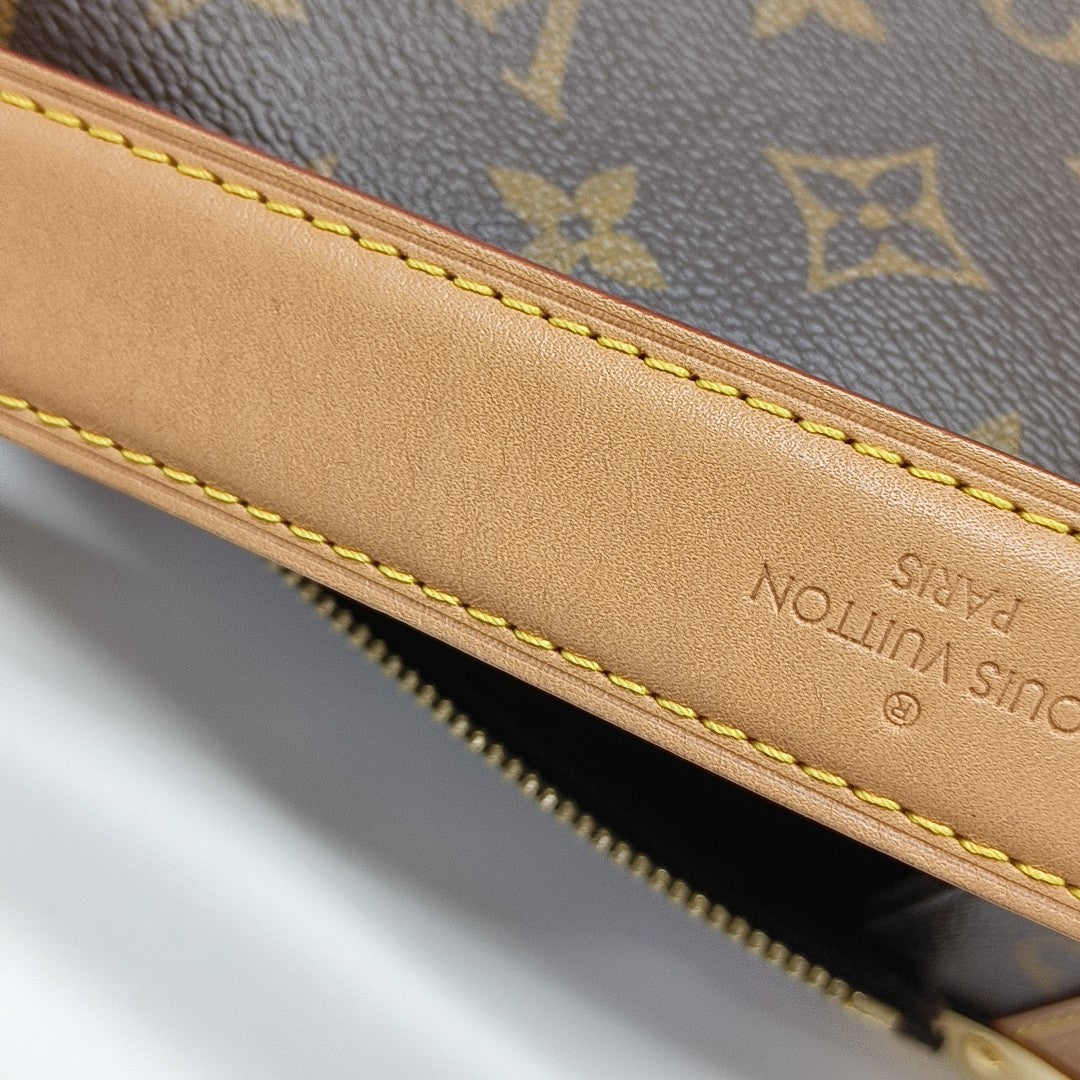 SIDE TRUNK MM Monogram Coated Canvas Brown