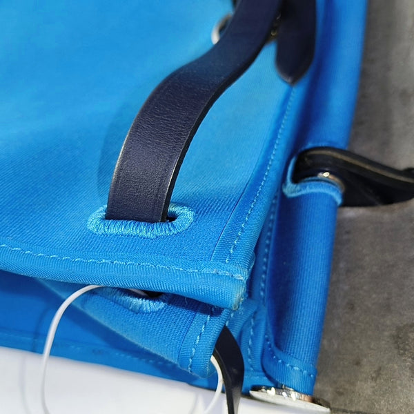 Authenticated pre-owned  Herbag 31 Canvas Blue - Shoulder Bag at Looply
