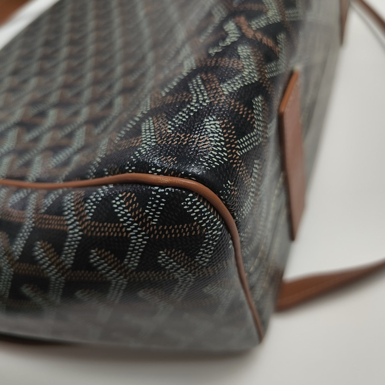 Rouette PM Coated Canvas Brown