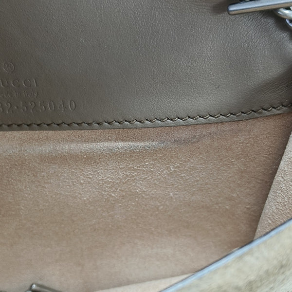 Dionysus Super Mini Monogram Coated Canvas Beige
