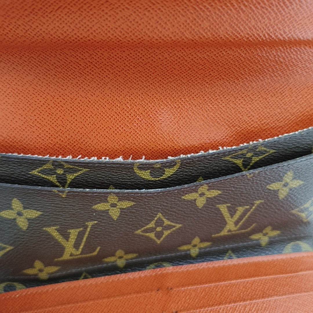 JOSÉPHINE Monogram Coated Canvas Brown Wallet
