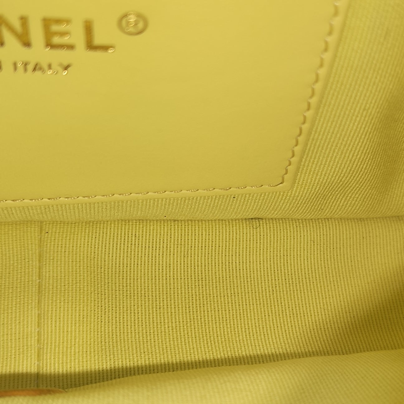 Quilted Lambskin Shoulder Bag Yellow