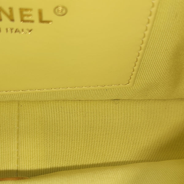 Quilted Lambskin Shoulder Bag Yellow