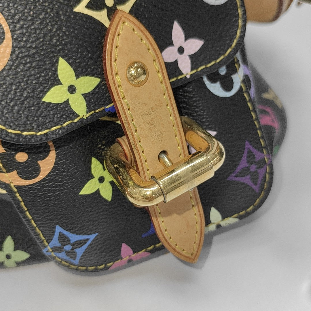 LV × TM NÉONOÉ MM Monogram Coated Canvas Black