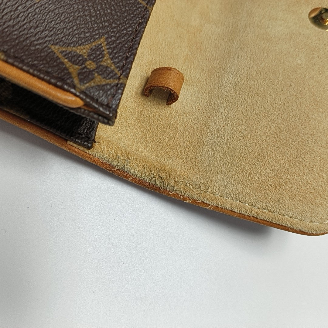 TWIN PM Monogram Coated Canvas Brown Wallet