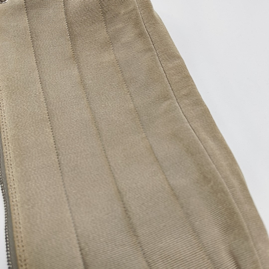 Nylon Top Handle Bag Beige
