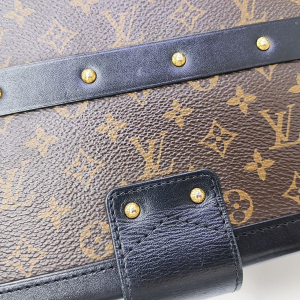 PETITE MALLE Monogram Coated Canvas Brown