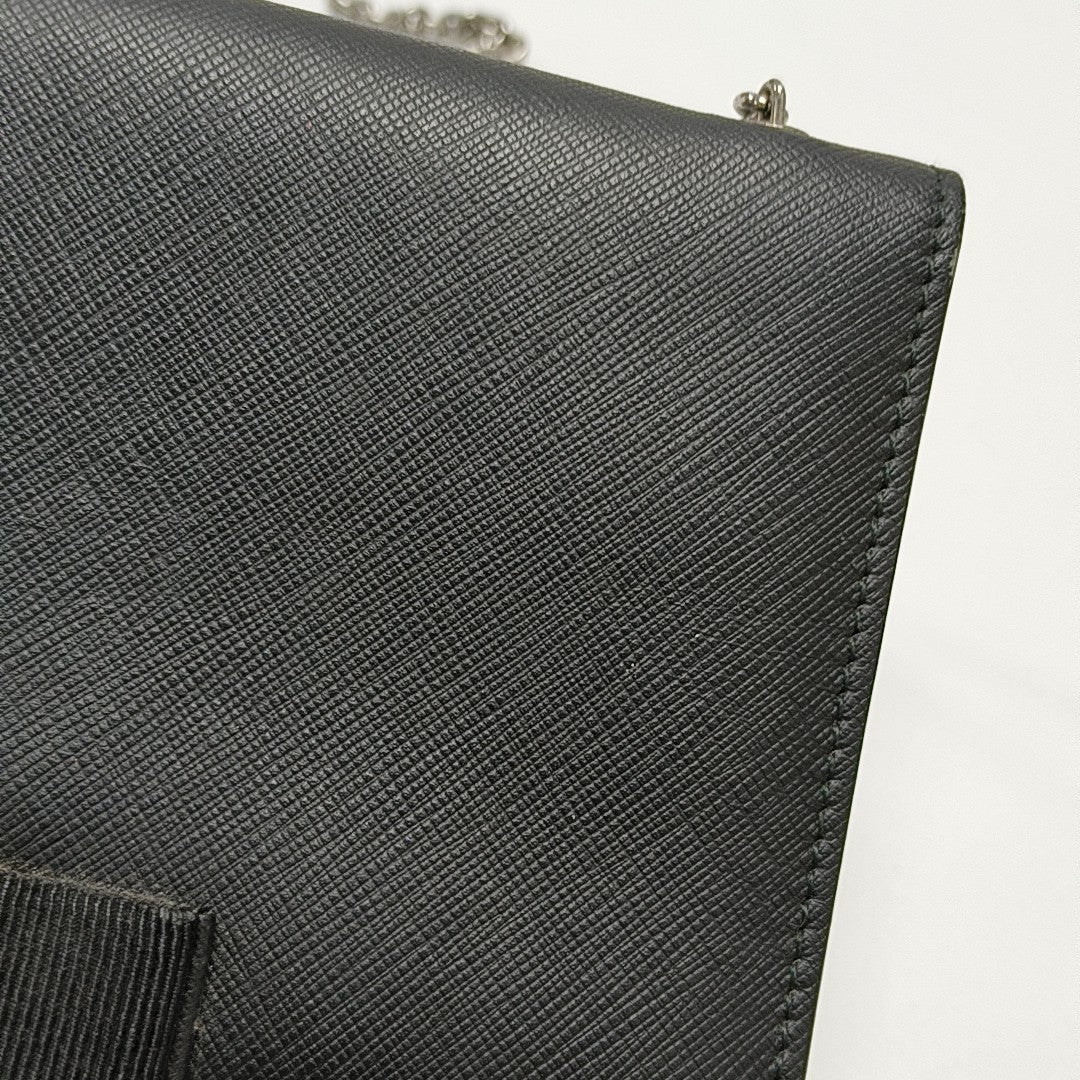 Ginny Small Calfskin Black