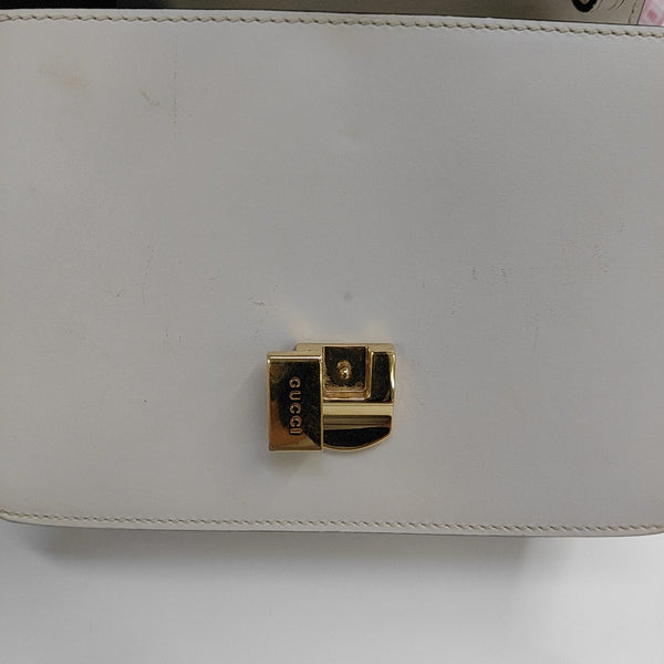 Sylvie Mini Calfskin White