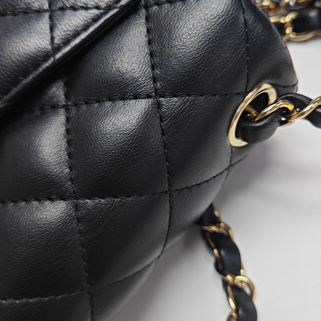 CLASSIC FLAP Mini Quilted Lambskin Black