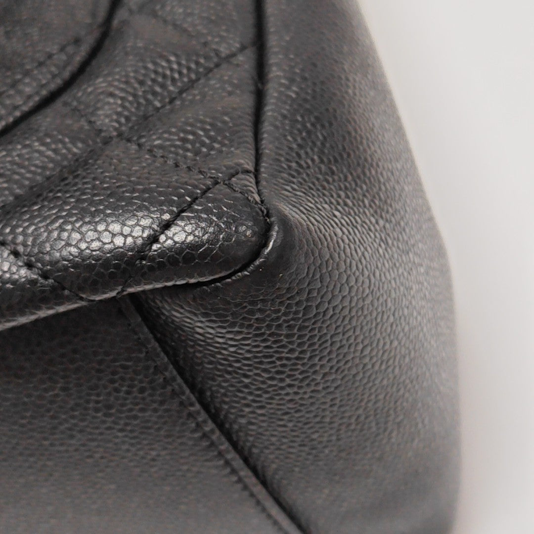 CHANEL PETITE Quilted Grained Calfskin Black