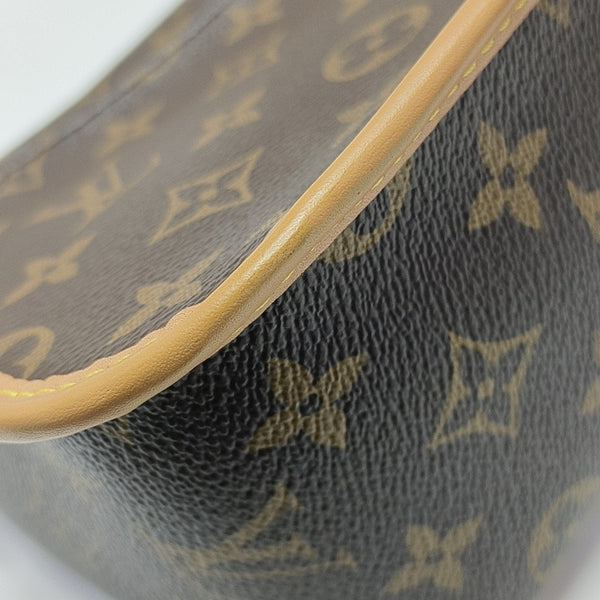 DIANE Monogram Coated Canvas Brown