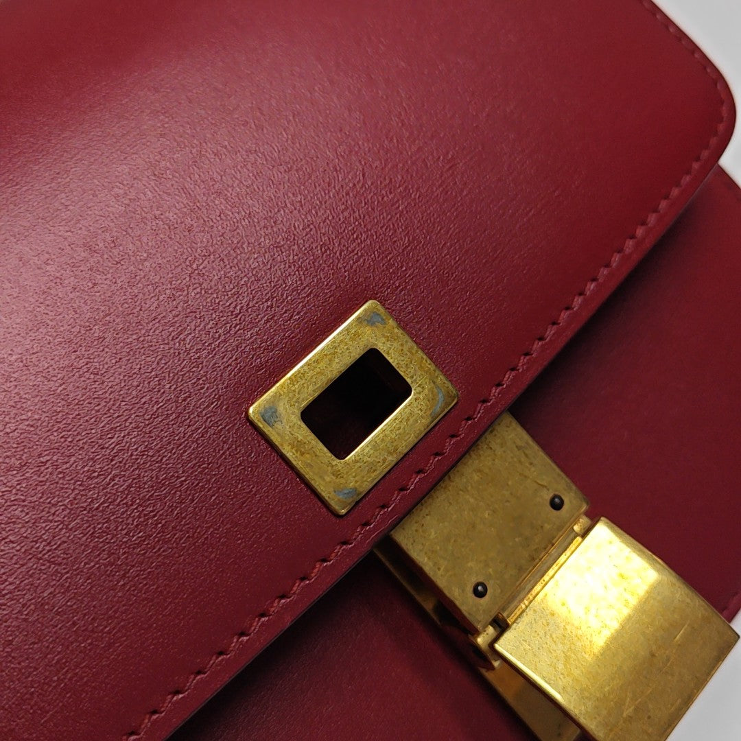 CLASSIC BOX Mini Calfskin Red