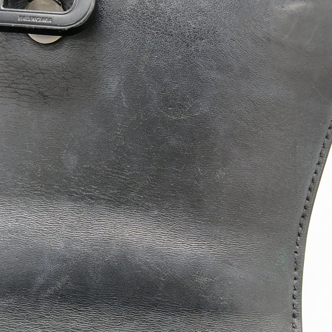 Hourglass S Calfskin Black