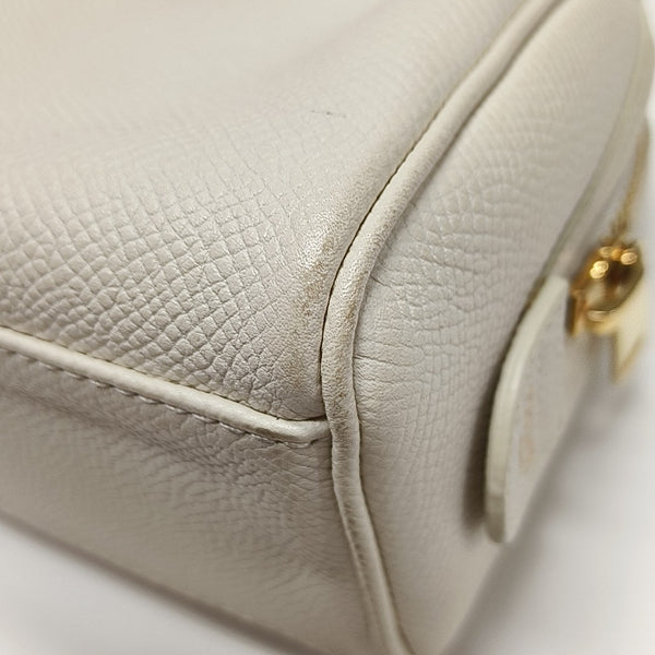 Calfskin Shoulder Bag Mini White