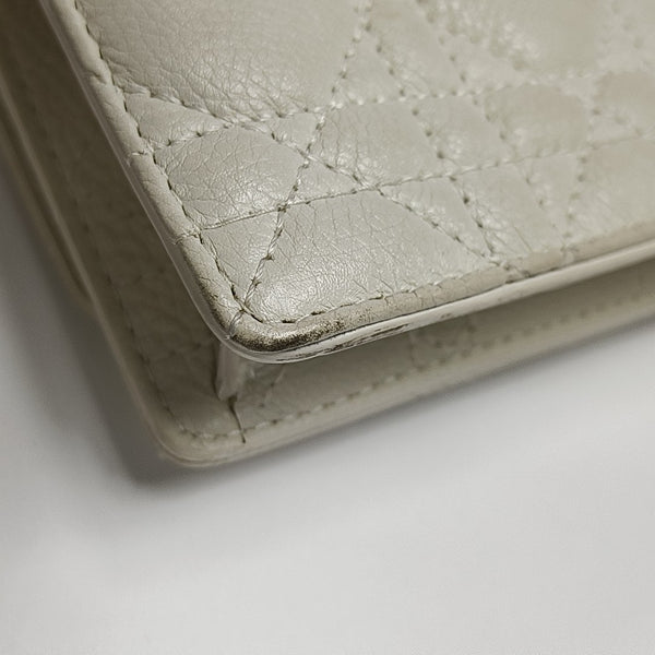 Cannage Calfskin Belt Bag White