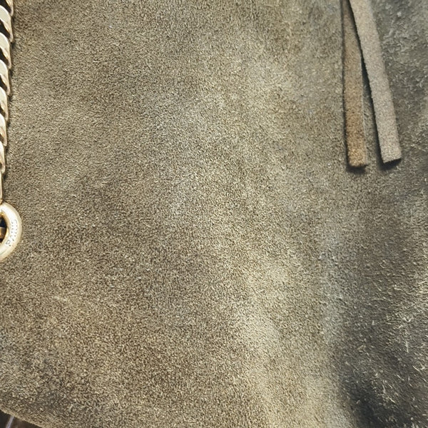 Suede Bucket Bag Brown