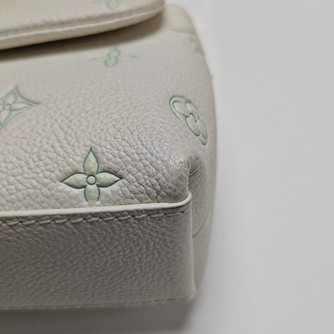 MADELEINE Mini Monogram Calfskin White