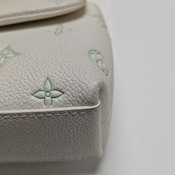 MADELEINE Mini Monogram Calfskin White