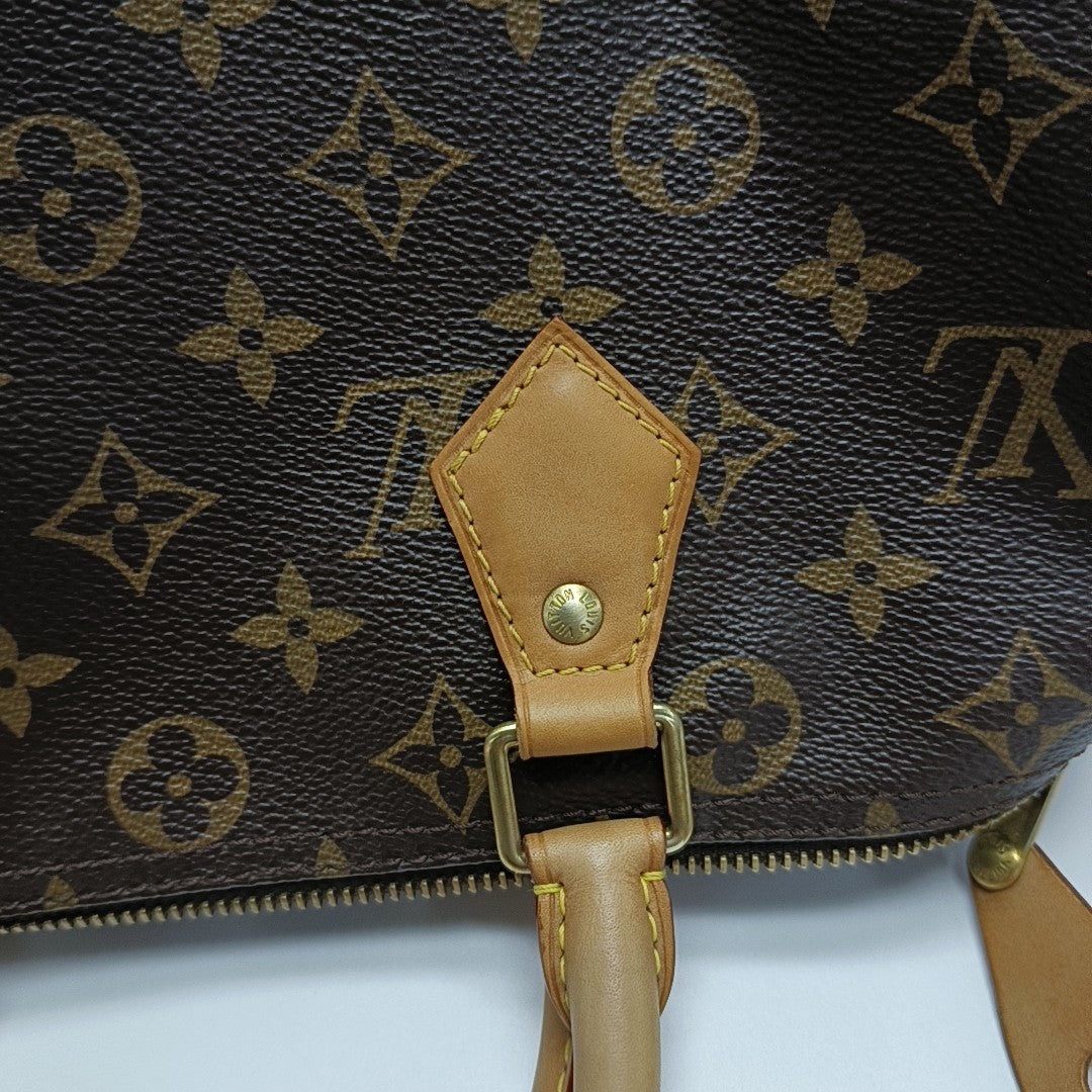 SPEEDY 30 Monogram Coated Canvas Brown