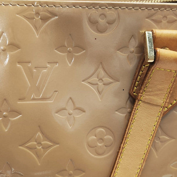 HOUSTON Monogram Patent Leather Beige