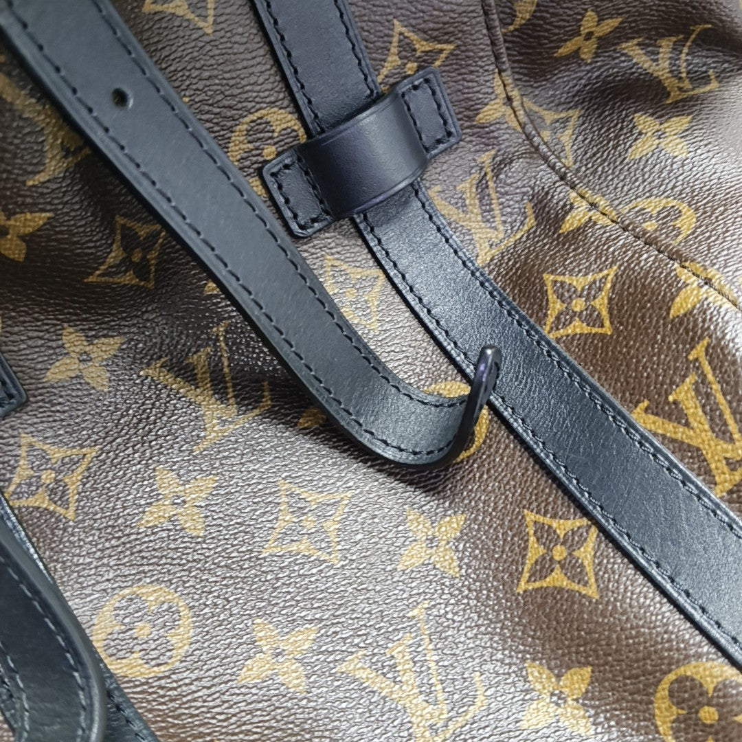 CHRISTOPHER MM Monogram Coated Canvas Brown