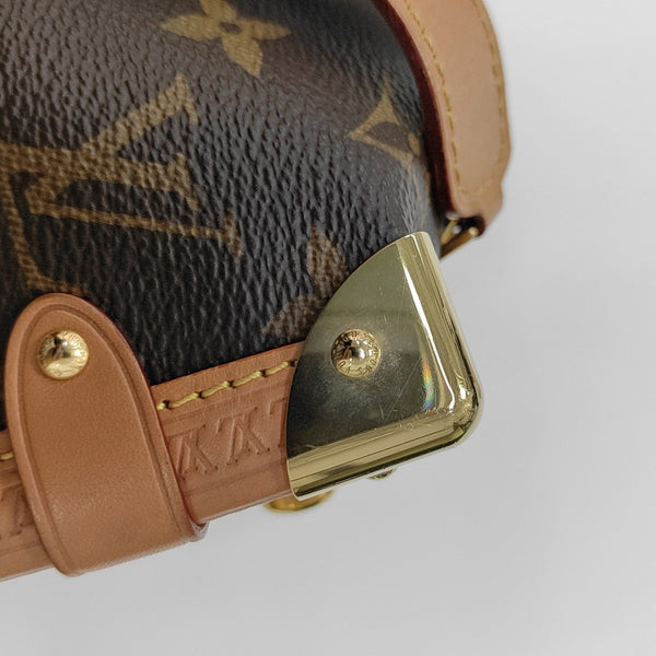 SIDE TRUNK MM Monogram Coated Canvas Brown