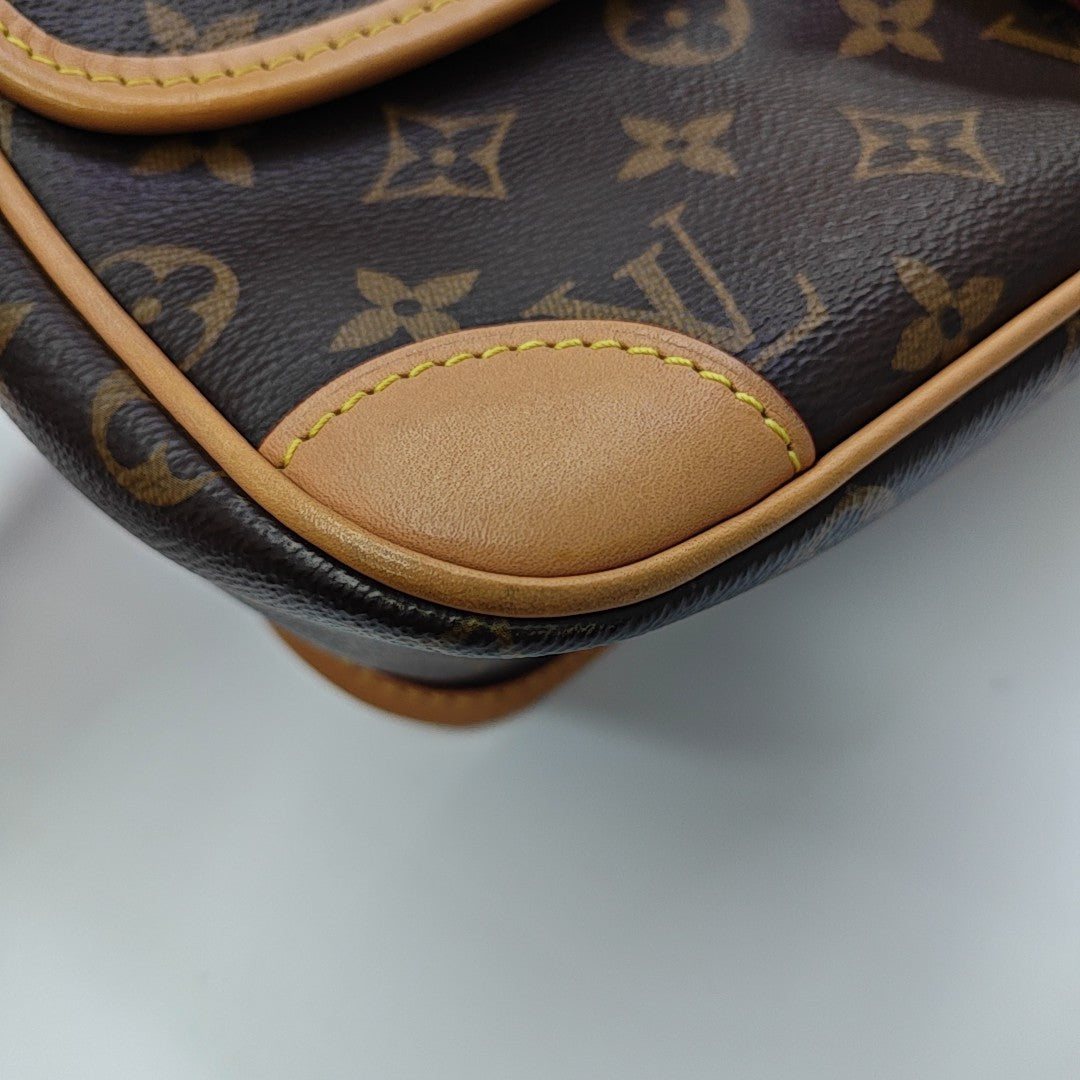 DIANE Monogram Coated Canvas Brown